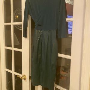 Faux Leather Dress